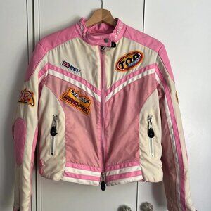 Vintage Y2K 90s moto cross biker jacket